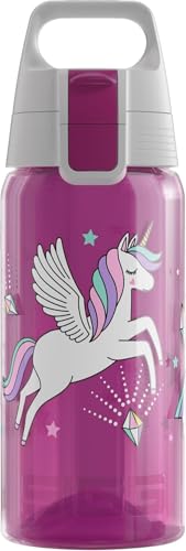 (-20%) Sigg - Trinkflasche Kinder - Viva One Unifly - Für Kohlensäurehaltige Getränke Geeignet - Auslaufsicher - Spülmaschinenfest - BPA-frei - Sport & Schule - Rosa mit Einhorn - 0,5L