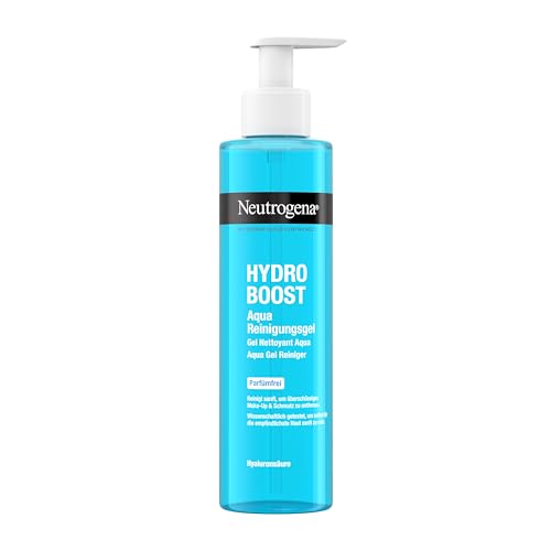 🔥 SELTEN SO GÜNSTIG (-40%) Neutrogena Hydro Boost Aqua Reinigungsgel Parfümfrei, klärende Gesichtsreinigung mit feuchtigkeitsspendender Hyaluronsäure, sanfter Make-up Entferner für alle Hauttypen 200 ml