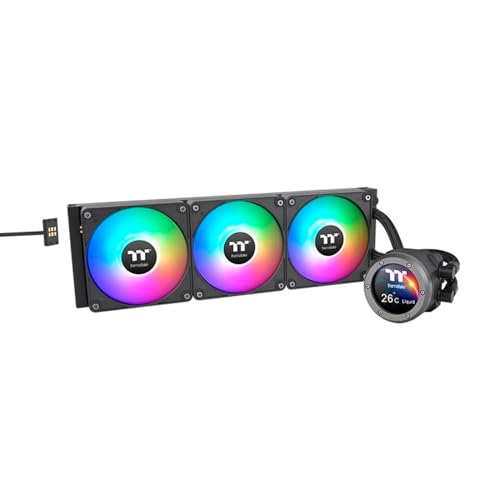 thermaltake TH420 V2 Ultra EX ARGB Sync/ARGB Fan 140 * 3/PWM 500~1800rpm/Water Block 2.1inch LCD