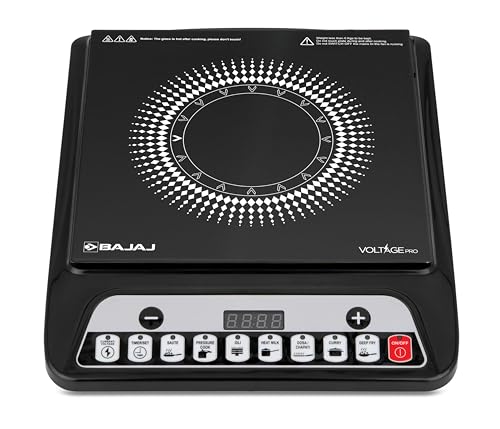 140TS 1400 W Induction Cooktop | 7 Pre-Set Menus | Insect Protection | 1 Year Warranty 【Black】
