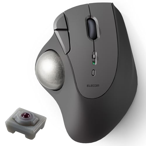 エレコム トラックボールマウス IST ブラック 人工ルビー Bluetooth