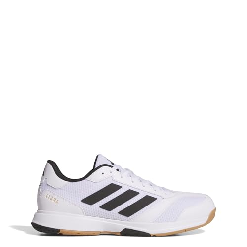 (-27%) adidas Herren Ligra 8 Mens Indoor Shoes, Cloud White/Core Black/Cloud White, 44 2/3 EU