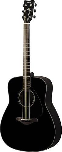 Yamaha FG800J Solid Spruce Top, Traditional Western Gloss Finish Body, 6-String Right-Handed Acoustic Guitar with Rosewood Fingerboard and Bridge (Black), Dreadnought