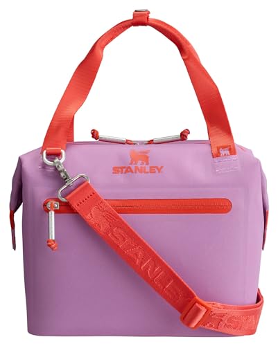 Stanley All Day Julienne Mini Soft Cooler Bag and Lunch Box 7.4 Quarts | 10 Can Cooler with Handles and Strap | Stays Cold for Hours | Insulated Travel Bag with Zipper | BPA-Free | Lilac