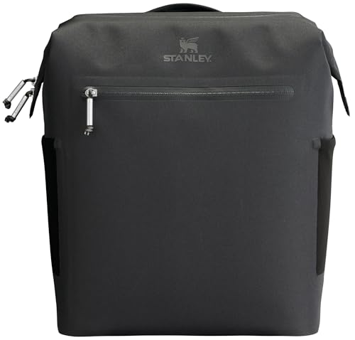 Stanley All Day Madeleine Midi Backpack Soft Cooler 14.8 Quarts | 20 Can Cooler with Handle and Shoulder Straps | Stays Cold for a Day | Insulated Travel Bag with Zipper | BPA-Free | Black
