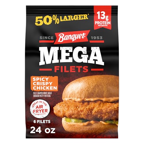Banquet MEGA Spicy Crispy Chicken Filets, 24 oz. 6-Count