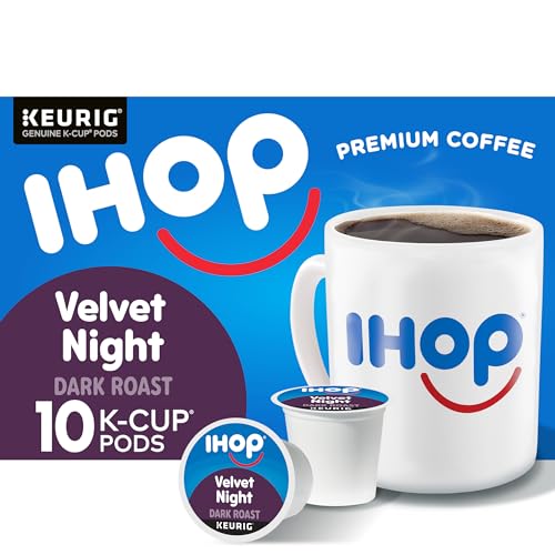 IHOP Velvet Night Dark Roast Keurig K-Cup Coffee Pods,10 ct Box