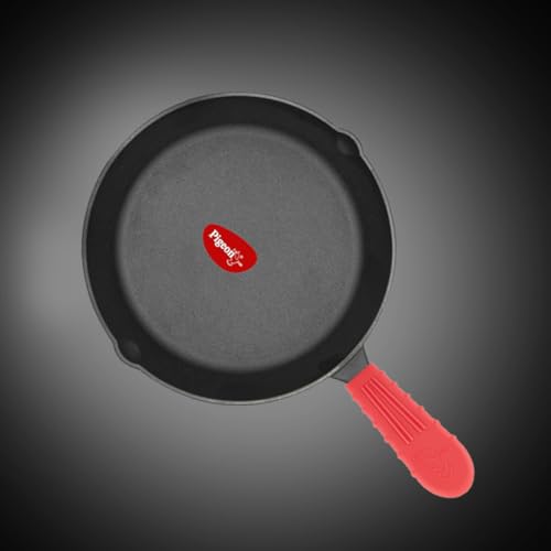 Pigeon by Stovekraft Cast Iron Frying Pan, 20 cm | Naturally Nonstick | Pre-Seasoned with 100% Vegetable Oil | Toxin-Free | Perfect Crisping | Stylish