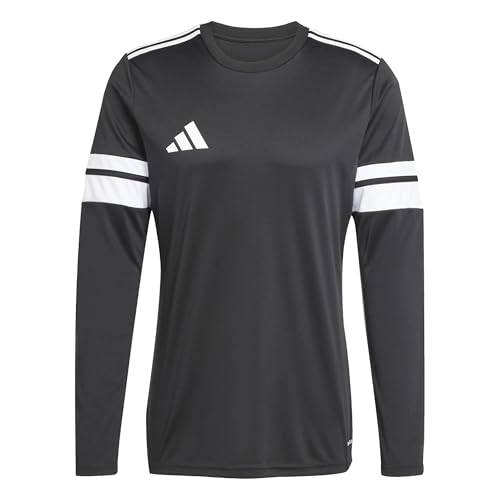 (-50%) adidas Herren Squadra25 Jersey Long Sleeve Shirt, Black/White, L