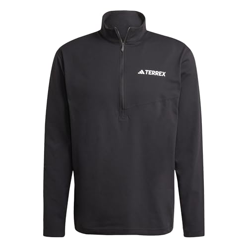 🔥 SELTEN SO GÜNSTIG (-64%) adidas Herren Terrex Multi Climacool Half Zip Long Sleeve Shirt, Black, M