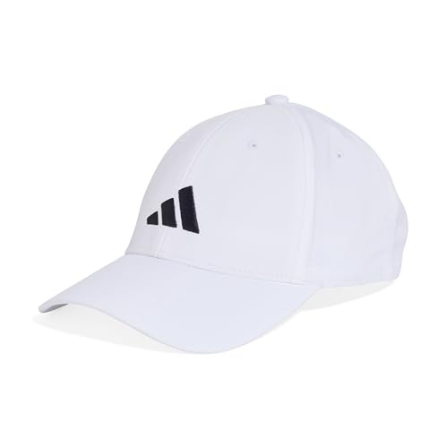 (-27%) adidas Unisex Bball Lt Emb New Logo Hat, White/Black, M-L