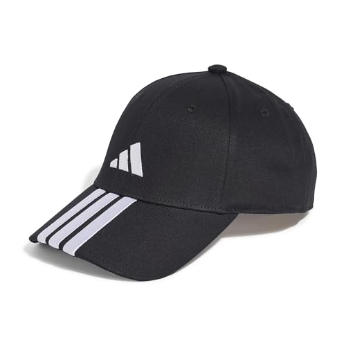 (-53%) adidas Unisex Bball 3S New Logo Hat, Black/White, XS-S