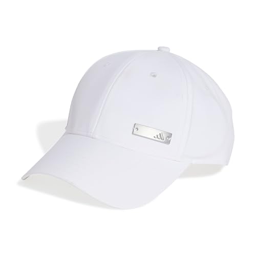 (-33%) adidas Unisex Baseball Lightweights Metal Hat, White, L-XL