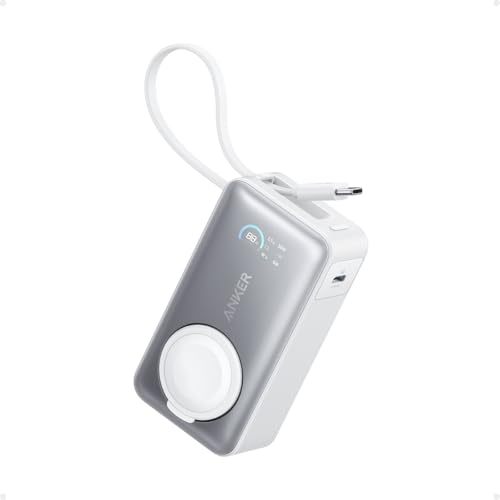 🔥 STARKER PREIS (-31%) Anker MagGo Powerbank für Apple Watch, 10000mAh 35W Max, mit USB-C Kabel