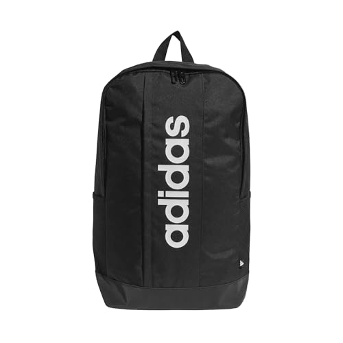 (-37%) adidas Unisex Linear Backpack, black/black/white, One Size