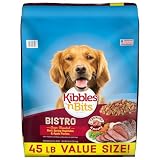 Kibbles 'n Bits Bistro Dry Dog Food, Oven Roasted Beef Flavor, 45 lb. Bag