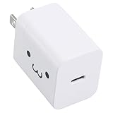 エレコム 充電器 Type-C USB-C 20W USB PD対応 1ポート PSE認証品 GaN採用 折りたたみ式プラグ しろちゃん 【 iPhone16 15 等対応】 EC-AC6820WF