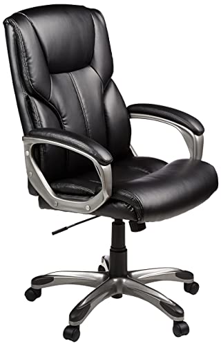 Amazon Basics Executive High-Back Bonded Leather Office Chair