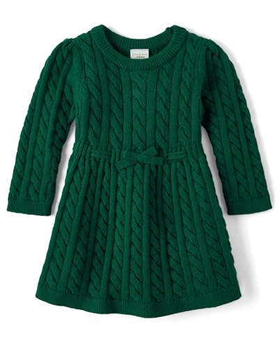 Gymboree,and Newborn Long Sleeve Sweater Dress,Noble Forest,3-6 Months