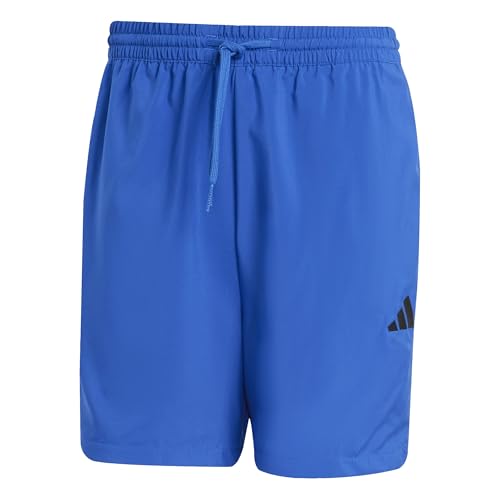 (-25%) adidas Herren Essentials Small Logo Chelsea Shorts, Team royal Blue/Black, L