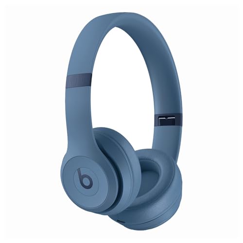Beats Solo 4 - Wireless Bluetooth On-Ear Headphones, Apple & Android Compatible, Up to 50 Hours of Battery Life - Slate Blue