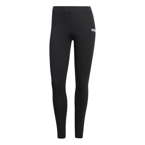 🔥 STARKER PREIS (-61%) adidas Damen Essentials Linear Cotton Leggings Tights, Black/White, S