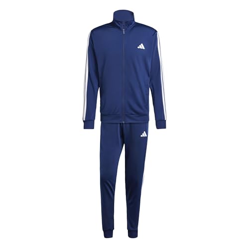 (-45%) adidas Herren Sportswear Basic 3 Stripes Tricot Track Suit, Dark Blue, XL