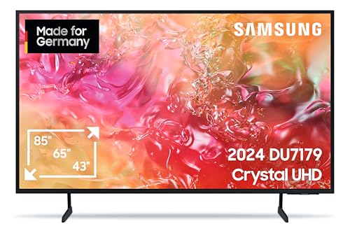 (-12%) Samsung Crystal UHD Fernseher 4K DU7179, 75 Zoll (189 cm), PurColor, Upscaling, Gaming Hub, Prozessor, Tizen OS, Smart TV, Alexa, 3D Surround Sound & Q-Symphony, 2024