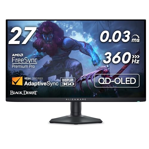 Alienware AW2725DF 26.7" QD-OLED 1440p 360Hz Gaming Monitor