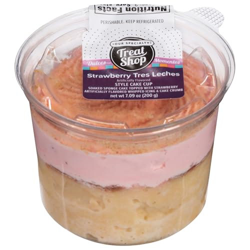 Our Specialty Strawberry Tres Leches Style Cake Cup, Frozen, 7 Oz