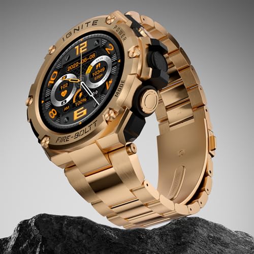 Fire-Boltt Assault Rugged Smartwatch – 1.5" HD Display, Bluetooth Calling, 600mAh Battery, Compass, Heart Rate & SpO2 Monitoring, 7-10 Days Battery Li