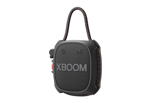 🔥 STARKER PREIS (-65%) LG XBOOM Go DXG2T, tragbarer Bluetooth-Lautsprecher (5 Watt, Google Assistant, Siri, Strap), Schwarz