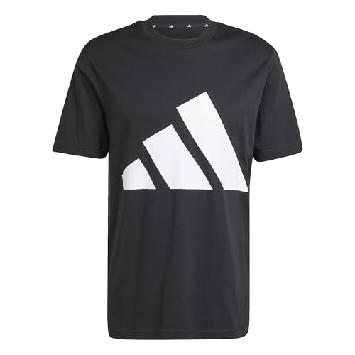 (-56%) adidas Herren Essentials Big Logo Single Jersey Shirt, Black/White, M