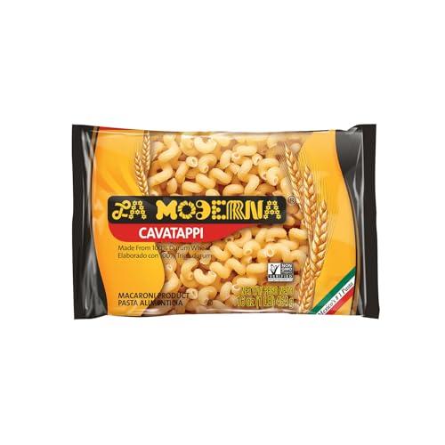 LA MODERNA, Cavatappi, Pasta, Hecha con Sémola de Trigo Durum, Enriquecida con Vitaminas y Hierro, 16 oz