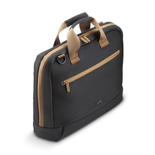 (-11%) Hama Laptoptasche für Laptops 13,3“ - 14,1“ (leichte Businesstasche als Umhängetasche oder Tragetasche, Notebooktasche mit Organizer-Vorderfach und -Innenfach, wasserabweisend, gepolstert) schwarz