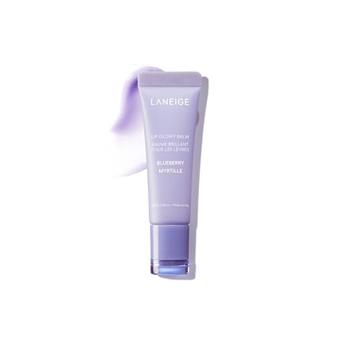 LANEIGE Lip Glowy Balm: Sheer Tinted Lip Treatment Balm Tube with Shea & Murumuru Butters for Hydrating, Moisturizing, Glossy, Non-Sticky Shine, Berry