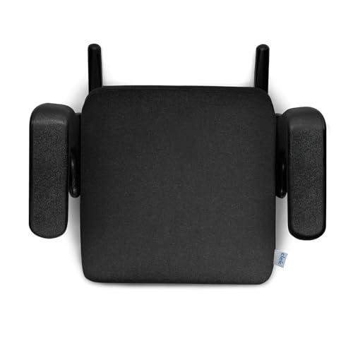 Clek Ozzi Backless Booster Car Seat with Rigid Latch, Carbon (Jersey Fabric)