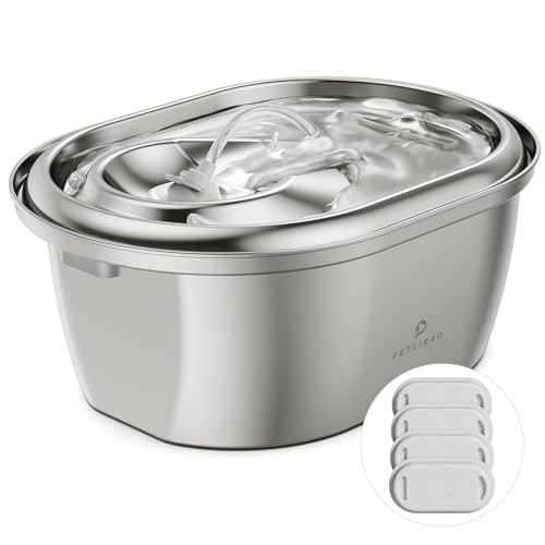 PETLIBRO Stainless Steel Cat Water Fountain, 101oz