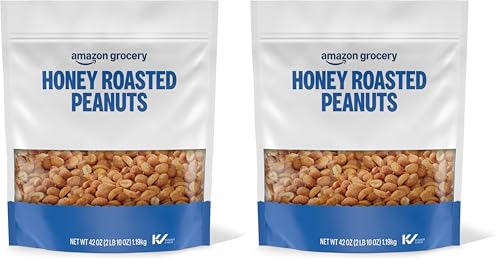 Amazon Brand - Happy Belly Peanut, Honey Roasted, 42 ounce (Pack of 2)