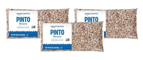 Amazon Fresh, Pinto Beans, Whole, 16 Oz (Pack of 3)