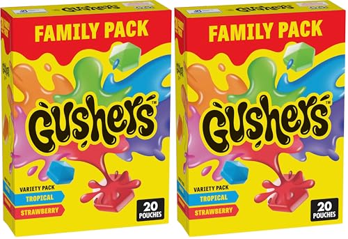 Fruit Flavored Snacks Tropical And Strawberry Flavors Family Pack 20