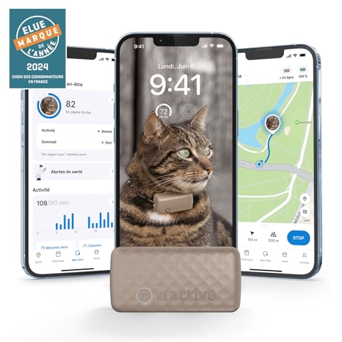Tractive GPS Cat Mini edición 2025 verde menta con app iOS y Android