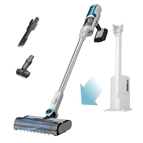Shark BU3521 Cordless Stick Vacuum Auto-Empty HEPA Pet Hair White