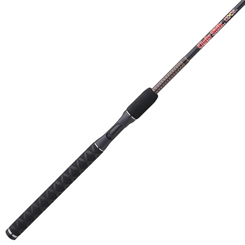 Ugly Stik 6'6" GX2 Casting Rod, 2 Piece Fishing Rod, 10-25 lb Line Rating, Medium Heavy Rod Power, 1/4-3/4 oz Lure Rating
