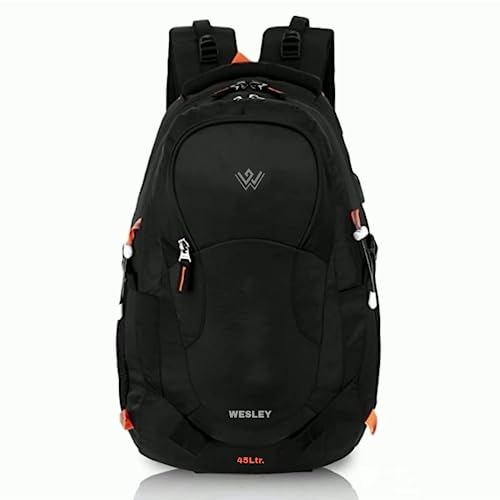 Wesley Spartan 45 Ltr Unisex trekking Rucksack Travel Backpack with Raincover and Internal Organiser