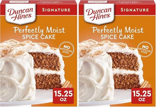Duncan Hines Signature Cake Mix, Spice, 15.25 oz (Pack of 2)