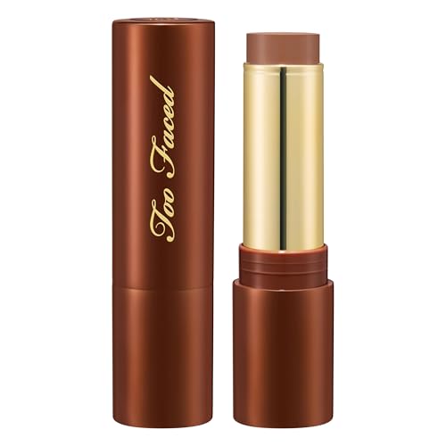 Too Faced Chocolate Soleil Melting Bronzing & Sculpting Stick | Creamy, Multi-Use, Bronzer Stick | Lightweight, Satin-Finish with Buildable Coverage, 0.28 Ounce, Chocolate Souffle