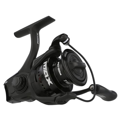 Abu Garcia Max SX Size 3000 Spinning Fishing Reel, High-Performance Freshwater Reel, A-Symmetric Carbon Frame and Rotor, Durable & Lightweight Construction, Max Drag of 14lb | 6.4kg
