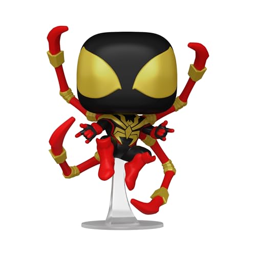 Funko POP Marvel: Spider-Man Comics - Miles Morales Iron Spider - 1/6 Odds for Rare Chase Variant - Marvel Comics - Collectable Vinyl Figure - Gift Idea - Official Merchandise - for Kids & Adults