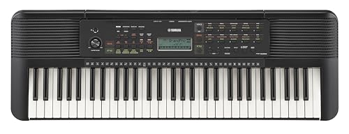 Yamaha 61-Key Portable Keyboard for Beginners with Learning Tools, Music Rest and Power Adapter PSRE283